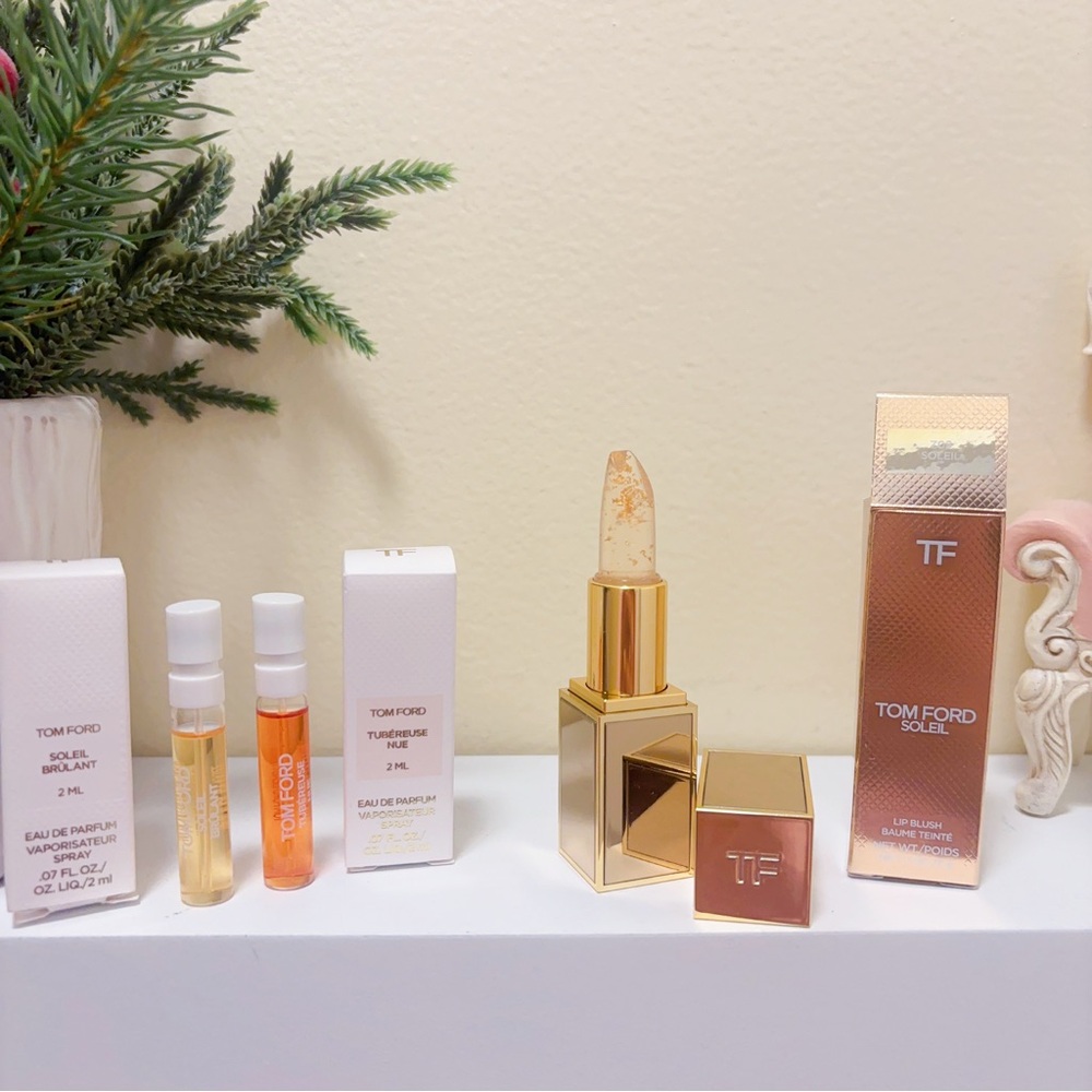 NEW ! Tom ford Soleil lip blush full size and 2x sample